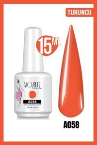 Mozıur A058 Turuncu Kalıcı Parlak Oje