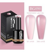 Born Pretty BG090 Pembe Kalıcı Jelly Oje