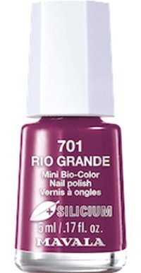 Mavala Mini Bio Color Silicium Rio Grande Koyu Mürdüm Kalıcı Parlak Oje