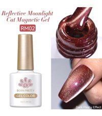 Born Pretty RM02 Bordo Kalıcı Simli Parlak Oje