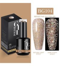 Born Pretty BG104 Bej Kalıcı Simli Parlak Oje