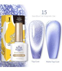 Born Pretty 15 Mavi Kalıcı Simli Parlak Oje