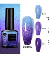 UrSugar URT022 Mavi-Mor Kalıcı Simli Parlak Oje