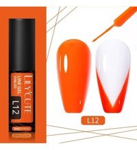 Lily Cute L12 Turuncu Kalıcı Düz Oje
