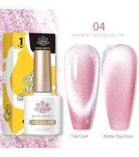 Born Pretty 4 Pembe Kalıcı Simli Parlak Oje