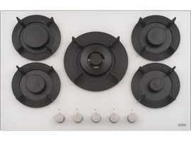 Franke Maris Free FHMF755 4G DC C Doğalgazlı Cam 5 Gözlü Wok Gözlü Beyaz Set Üstü Ocak