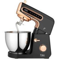 Fakir Chef Pastro Paslanmaz Çelik 1800 W 6 lt Standlı Hamur Yoğurma ve Mutfak Şefi Siyah
