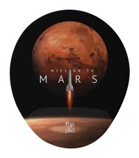 Flipped Mars Bilek Destekli 25x20 cm S Gaming Mousepad Çok Renkli