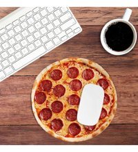 Mustard Pizza 19 cm Mousepad Çok Renkli