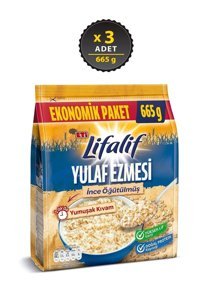 Eti Lifalif Ekonomik Paket Sade Yulaf Ezmesi 3x665 gr