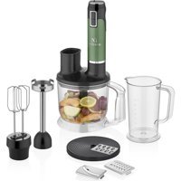 NG Home Retro Plus Multi 800 ml Plastik Turbolu Çift Bıçaklı 4'lü Büyük Blender Seti Yeşil