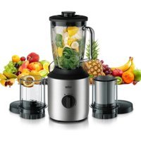 Braun JB 3273 1500 ml Plastik Turbolu 4'lü Büyük Blender Seti Siyah