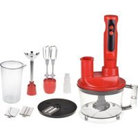 Bambum Monster 1000 ml Plastik Turbolu Çift Bıçaklı 5'li Büyük Blender Seti Kırmızı