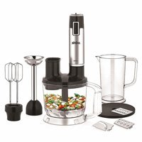 Sinbo SHB-3114 1500 ml Plastik Turbolu Çift Bıçaklı 5'li Büyük Blender Seti Gri