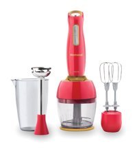 Homend Handmaid 1961H 1000 ml Plastik Çift Bıçaklı 3'lü Büyük Blender Seti Kırmızı