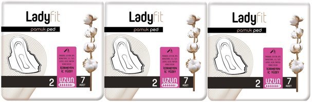 Ladyfit İnce Uzun 7'li Hijyenik Ped 3 Adet