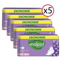 Molped Classic Thick Uzun 16'lı Hijyenik Ped 5 Adet