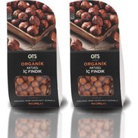 Ots Organik Çiğ Tuzsuz Organik Tane İçi Fındık 2x200 gr