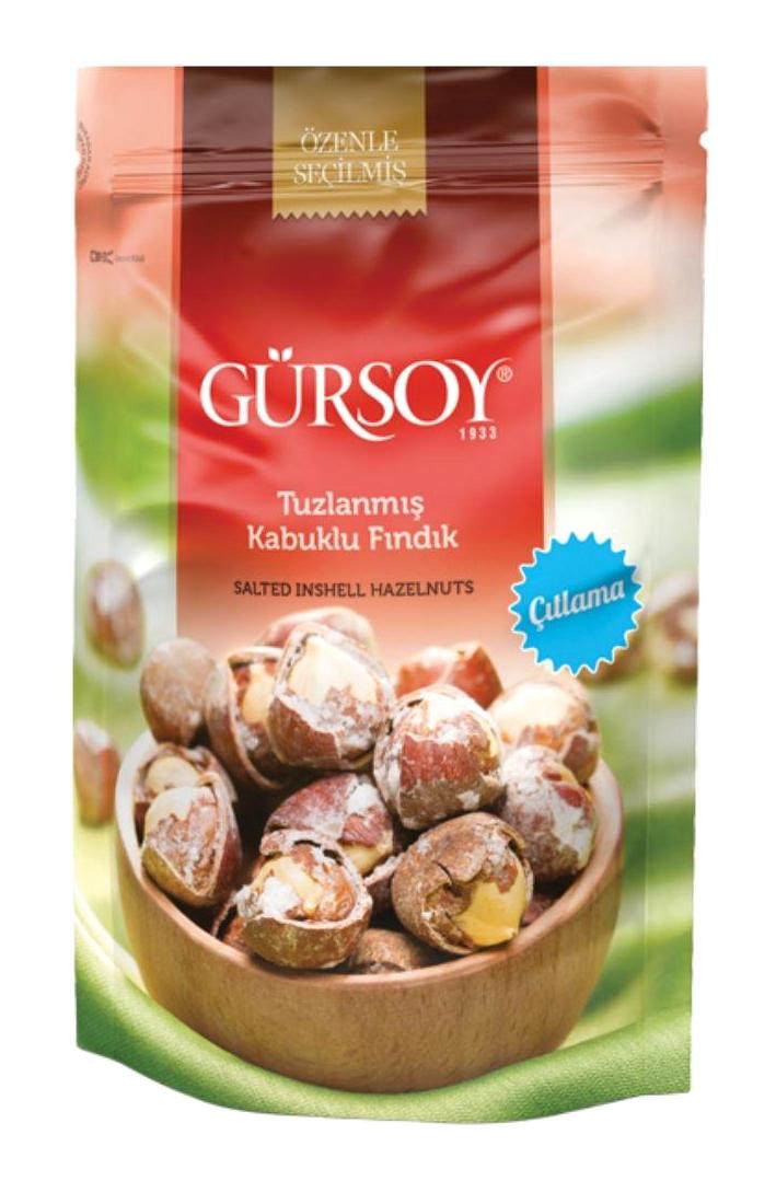 Gürsoy Kavrulmuş Tuzlu Tane Kabuklu Fındık 75 gr