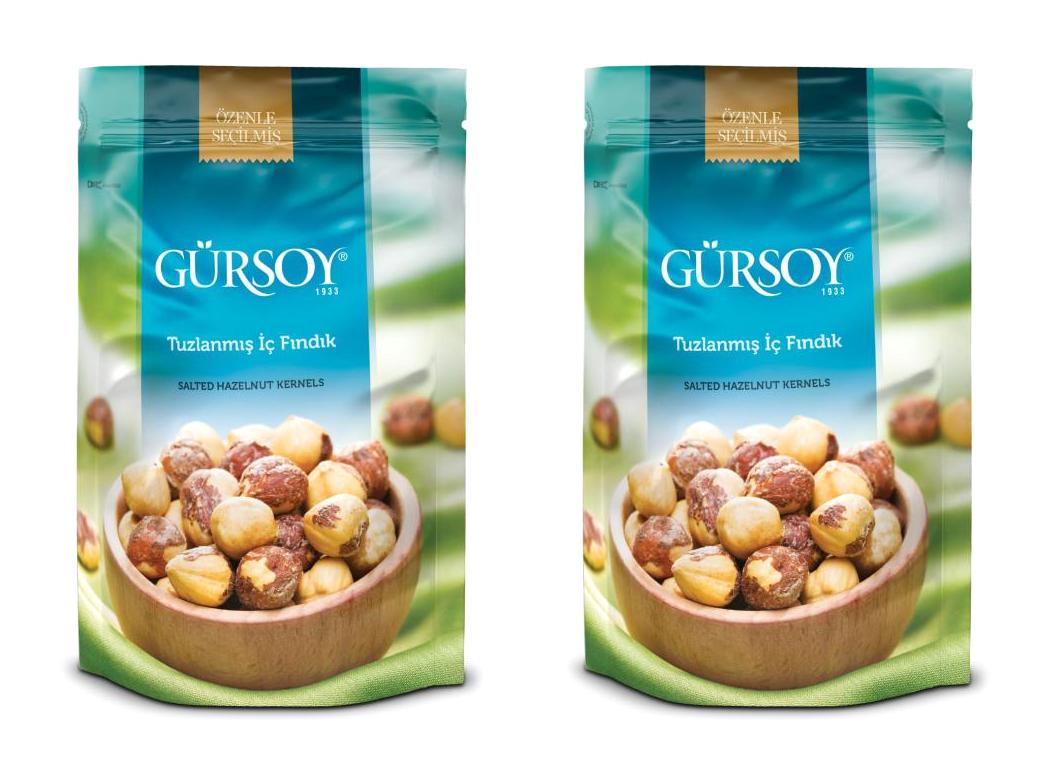 Gürsoy Kavrulmuş Tuzlu Tane İçi Fındık 2x150 gr