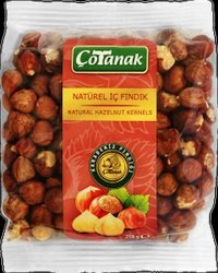 Çotanak Çiğ Tuzsuz Tane Giresun İçi Fındık 250 gr