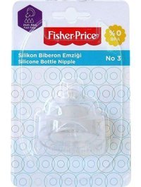 Fisher Price No:3 Silikon Yavaş Akışlı Dar Ağızlı Biberon Emziği