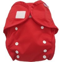 Babyneo Elastik Yenidoğan Sızdırmaz Bebek Bezi Külodu - Kırmızı - Renkli