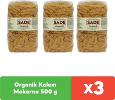 Sade Organik Kalem Makarna 3x500 gr