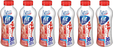 İçim Fit Laktozsuz Çilekli Süt 6x400 ml