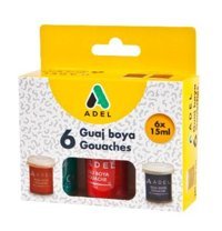 Adel Çok Renkli 6x15 ml Guaj Boya Set