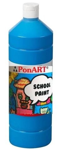 Ponart School Paint Mavi 1 lt Guaj Boya