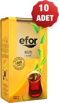 Efor Rize Klasik Dökme Siyah Çay 10x500 gr