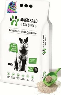 Magicsand Gökkuşağı Topaklanan İnce Taneli Bentonit Kedi Kumu 20 lt