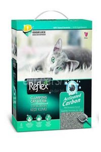 Reflex Active Carbon Topaklanan İnce Taneli Aktif Karbonlu Bentonit Kedi Kumu 10 lt