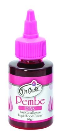 Dr. Gusto Pembe Su Bazlı Sıvı Gıda Boyası 60 gr