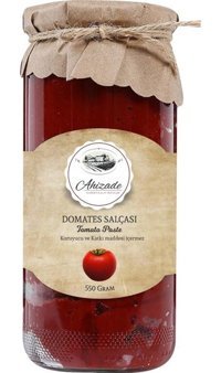 Ahizade Maziden Kalan Doğallık Ev Yapımı Organik Domates Salçası 550 gr