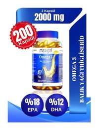 Maxigal Omega 3 Balık Yağı Kapsül 200 Adet