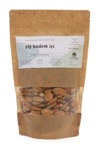 Kaptan'ın Ceviz Çiftliği Çiğ Tuzsuz Organik Tane Badem İçi 90 gr