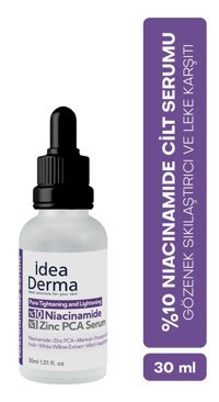 İdea Derma Niacinamide Pore Tightening And Lightening Yüz Dolgunlaştıran Canlandırıcı Kırışıklık Karşıtı Jel Yüz Serumu 30 ml