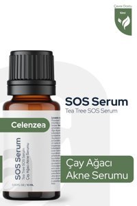 Celenzea Çay Ağacı Yağı Özlü SOS Akne Canlandırıcı Jel Yüz Serumu 10 ml