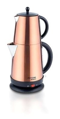 Awox Demplus Otomatik Kapanma 2200 W Işıklı Çelik Bakır Çay Makinesi