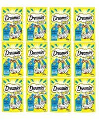 Dreamies Mix Peynirli-Somon Balıklı Tahıllı Yetişkin Kedi Ödül Maması 12x60 gr