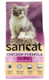 Sancat Kitten Tavuklu Yavru Kuru Kedi Maması 15 kg
