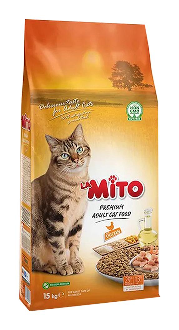 Mito Premium Tavuklu Tahıllı Yetişkin Kuru Kedi Maması 15 kg