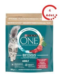 Purina One Sığır Etli Yetişkin Kuru Kedi Maması 4x800 gr