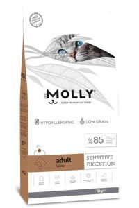Molly Kuzulu Az Tahıllı Yetişkin Kuru Kedi Maması 2 kg