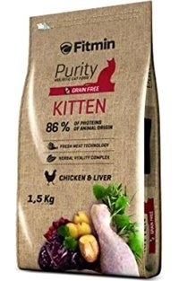 Fitmin Purity Tavuklu Yavru Kuru Kedi Maması 1.5 kg