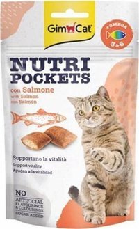 Gimcat Nutripockets Somonlu Yetişkin Kedi Ödül Maması 60 gr