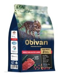 Obivan Low Grain Delicate Kuzu Etli Yetişkin Kuru Kedi Maması 3x1 kg