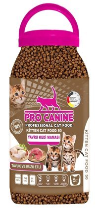 Pro Canine Kuzu Etli-Tavuklu Az Tahıllı Yavru Kuru Kedi Maması 5 lt